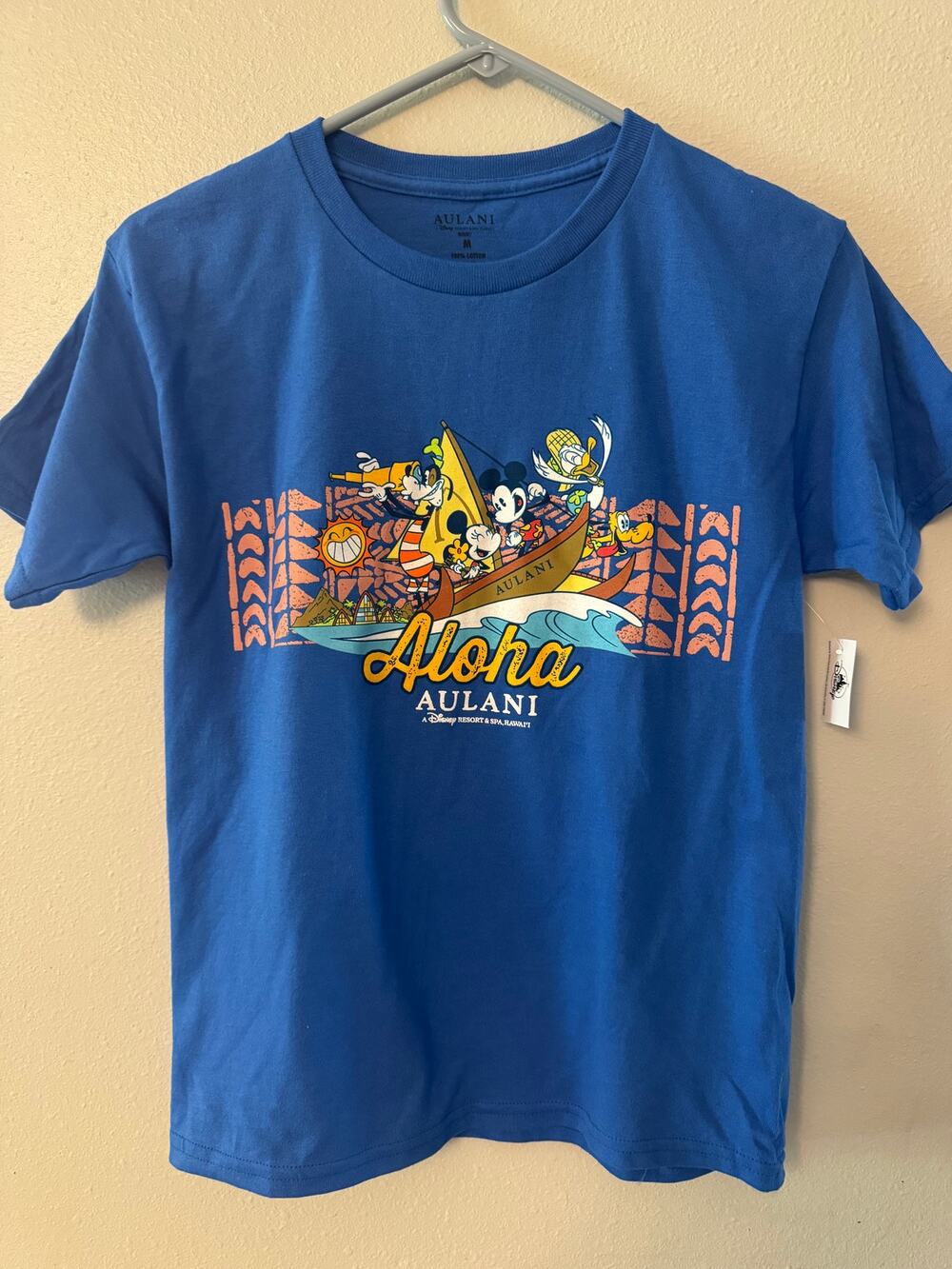 Disney blue Alani Hawaiian t-shirt Polynesian fab 5 NWT kids medium